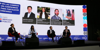 panel inaugural sobre integridad y eficiencia en compras públicas Expo Mercado Público 2026